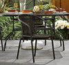 Silla De Jardín De Metal Y Ratán En Color Negro 1