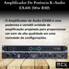 Amplificador De Potência K-audio Ex400 200w Rms 1