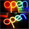 Cartel Led Neon Open  Abierto 1