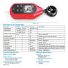 Uni-t Ut363 Lcd Mini Anemómetro Digital Medidor Velocidad Vi 5