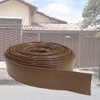 Fechamento De Portão Marrom Pvc Divisor De Grama 7x50 Metros 2