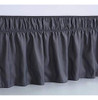 ~? Wrap Around Elastic Bed Skirt Queen Size 12 Inch Drop Dar 2 ~? Wrap Around Elastic Bed Skirt Queen Size 12 Inch Drop Dar 2