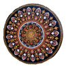 Mandala Decorativa Morrom E Dourado 0