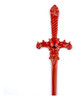 Punhal Metal Vermelho 15 Cm Com Pedra Vermelha 2