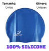 Touca De Natação 100% Silicone Hammerhead Lisa Azul 1