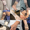 Shegazzi 52 Hojas De Tatuajes Temporales De Calavera Negra P 2