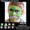 Kit Maquillaje Mariposa Personaje 4 Glow Artistico Brillo 3