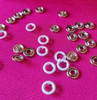 Broches Metálicos Doble Aro 11 Blancos X 200. Simil Eberle 0