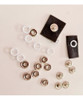 Broches Metálicos Doble Aro 11 Blancos X 200. Simil Eberle 2