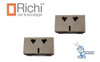 Pack 2 Modulo Toma Estándar Bege Richi Contacto Electricidad 1