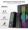 Spkpal Altavoces De Computadora Bluetooth 2.1 Con Subwoofer, 1