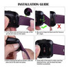 Malla Para Fitbit Versa 2/versa/lite/se Purpura/  S 5