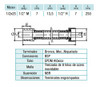 Flexible Mallado Latyn Acero Giratorio Llave 1/2 X 25 Macho 3