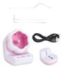 99lya Grânulos Elétricos Spinner Bead Stringing Tool Rosa 0