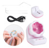 99lya Grânulos Elétricos Spinner Bead Stringing Tool Rosa 3