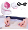 99lya Grânulos Elétricos Spinner Bead Stringing Tool Rosa 6