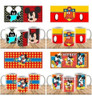 20 Plantillas Sublimación Tazones Mickey Mouse Tazas 0