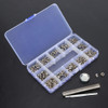 Kit Redondo Metal Rivet Com 100 Conjuntos De Ferramentas De 6