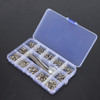 Kit Redondo Metal Rivet Com 100 Conjuntos De Ferramentas De 7