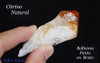 Citrino Piedra Natural Bellísima Punta En Bruto Largo 7,8 Cm 7