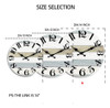 Kecyet - Reloj De Pared Silencioso Sin Tictac, Funciona Con 3