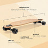 Longboard Magneto, Bamboo Drop Through Carving 1
