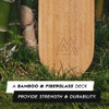 Longboard Magneto, Bamboo Drop Through Carving 6