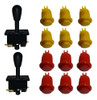 Kit Arcade #20 Com 12 Botões E 2 Comandos Eletromatic 0