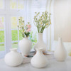 Koilria Ceramic Vase Set - 5 Jarrones Blancos Mini Bud Vases 0