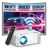 Tmy - Proyector De 5500 Lúmenes Con Wifi, Pantalla 0