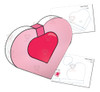 Kit Imprimible Molde Caja Forma Corazon Editable 0