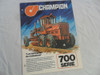 Folleto Catalogo Tractor Antiguo Champion 700 Motoniveladora 0