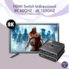Switch Hdmi 8k 60ghz - 48gbps - Bidireccional 2 A 1 - 1 A 2 1