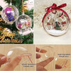 10 Bolas Transparentes Grandes De Navidad 8 Cm 4