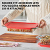 Platos De Horno De Vidrio Pyrex Extra Grandes Con Tapas 2