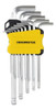 Juego 13 Llaves Hexagonales Largas Pulgadas Crossmaster Top 0