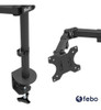 Soporte Doble 2 Monitores Escritorio 13'' A 32'' Klip Xtreme 4