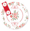 Kit Imprimible Shabby Chic Flor Rojo Candy Bar Tukit 0