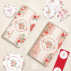 Kit Imprimible Shabby Chic Flor Rojo Candy Bar Tukit 4
