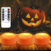 Jyniiw - Luces De Calabaza Led Con Control Remoto Y Temporiz 0