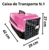 Brinquedo Cabo Guerra Cachorro + Caixa Transporte N1 Rosa 2