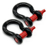 Tow Shackle Towing Shackle Vehicle Ring 2 Bow D Shackle Pack 0