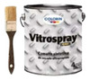 Vitrospray Negro Secado Rapido Colorin X 1 Lt + Pincel 0