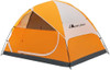 Carpa 4 Personas Doble Capa Impermeable - Naranja 0
