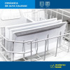 Fuente Plana Bandeja Rectangular Servir Ceramica Blanca 6