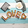 Plato Decorativo Ceramica Blanca Letra N 4