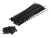 Rayos Bicicleta Acero Inoxidable Negros 275x2mm C/niples 28u 1
