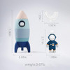 Jetm·hh Silicone Rocket Stacking Toy - Space 4