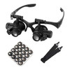 Lupa Joyero Montaje Cabeza Luz Led 8 Lentes Intercambiables 0