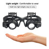 Lupa Joyero Montaje Cabeza Luz Led 8 Lentes Intercambiables 3